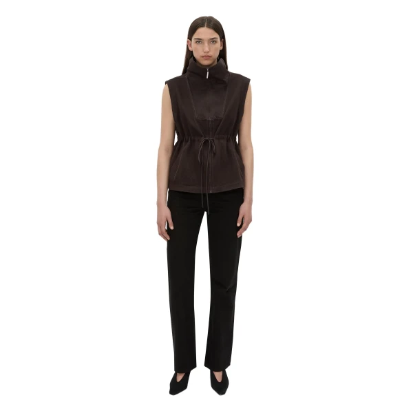 Camilla and Marc Eira Heavy Jersey Vest in Hickory