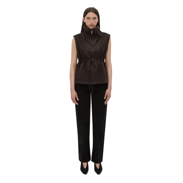 Camilla and Marc Eira Heavy Jersey Vest in Hickory