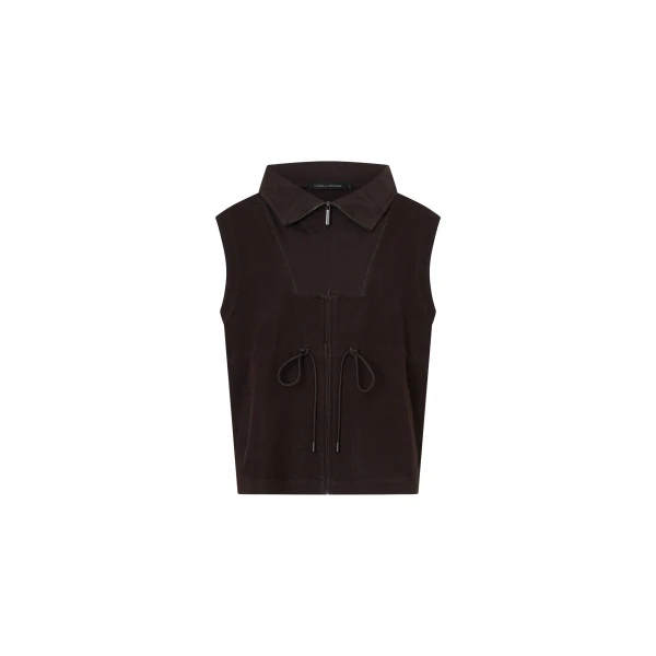 Eira Heavy Jersey Vest in Hickory