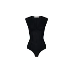 Camilla and Marc Elandra Textured Bodysuit in Black | Tops | Luxury Shoes 