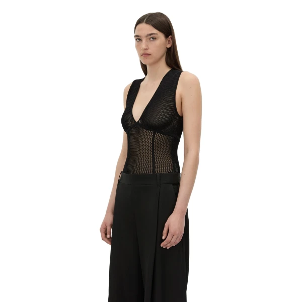 Camilla and Marc Elandra Textured Bodysuit in Black