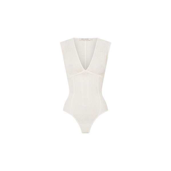 Camilla and Marc Elandra Textured Bodysuit in Ivory | Tops | Luxury Shoes 