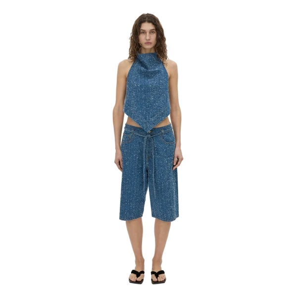 Camilla and Marc Eleni Denim Top in Classic Blue Neps