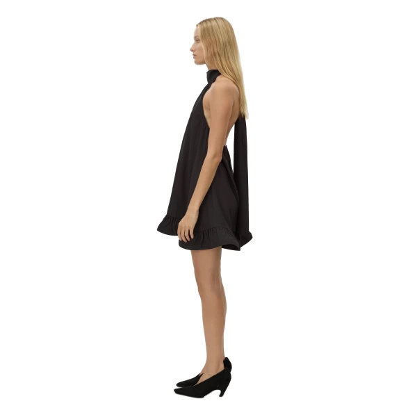 Camilla and Marc Elsen Halter Mini Dress in Black