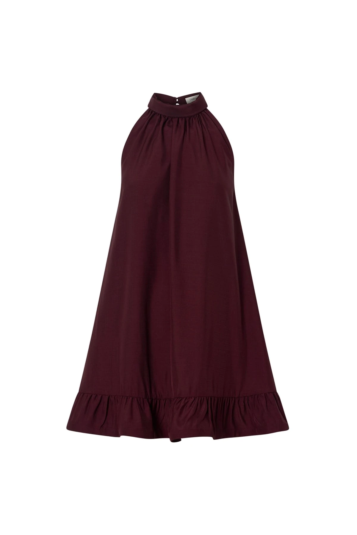 Camilla-and-Marc-Elsen-Halter-Mini-Dress-in-Burgundy Camilla and Marc Elsen Halter Mini Dress in Burgundy | Dresses | Luxury Shoes