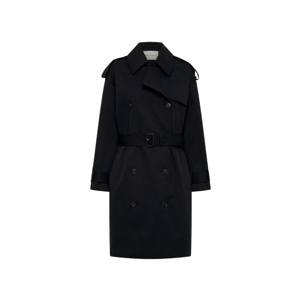 Camilla and Marc Evans Classic Knee Length Trench in Black | Coats | Luxury Shoes 