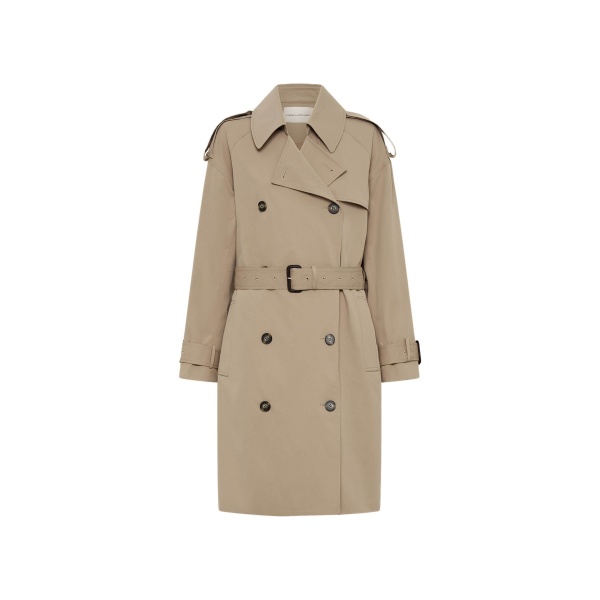 Camilla and Marc Evans Classic Knee Length Trench in Sand | Coats | Luxury Shoes 