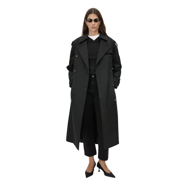 Camilla and Marc Evans Classic Trench Coat in Black