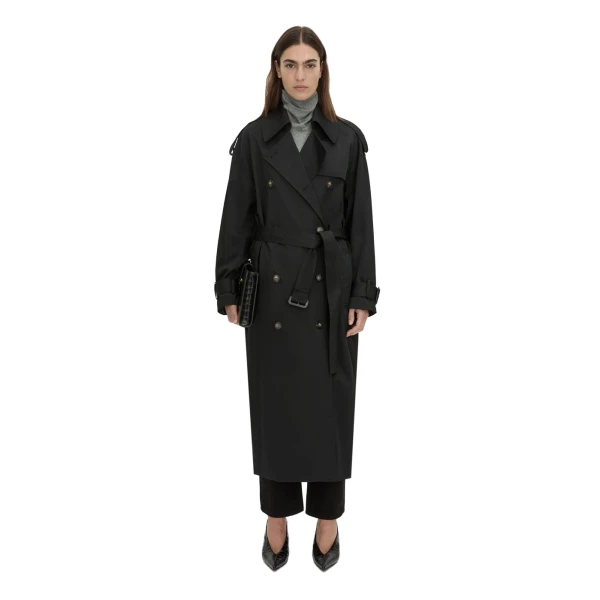 Camilla and Marc Evans Classic Trench Coat in Black