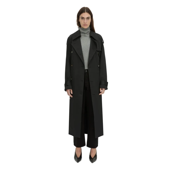Camilla and Marc Evans Classic Trench Coat in Black