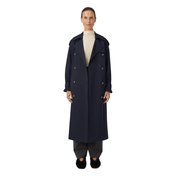Camilla and Marc Evans Classic Trench Coat in Navy