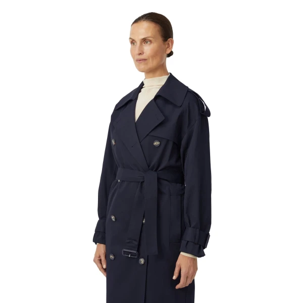 Camilla and Marc Evans Classic Trench Coat in Navy