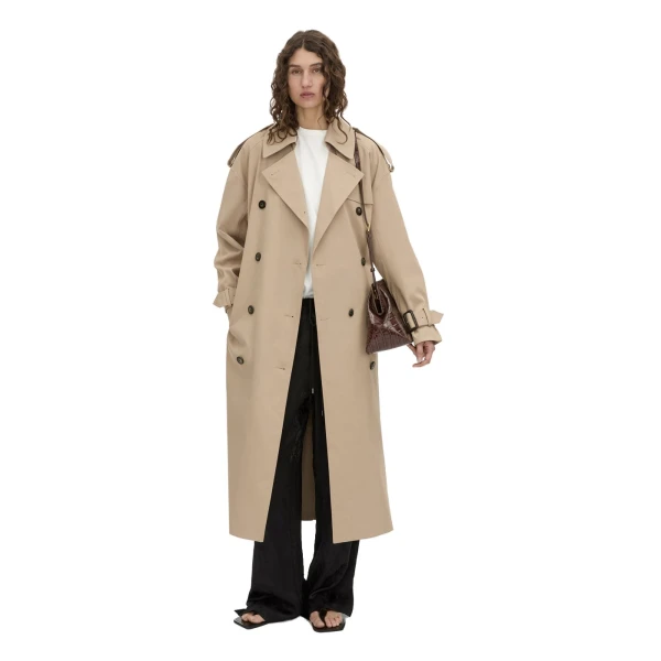 Camilla and Marc Evans Classic Trench Coat in Sand
