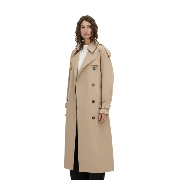 Camilla and Marc Evans Classic Trench Coat in Sand