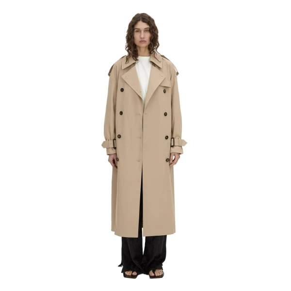 Camilla and Marc Evans Classic Trench Coat in Sand