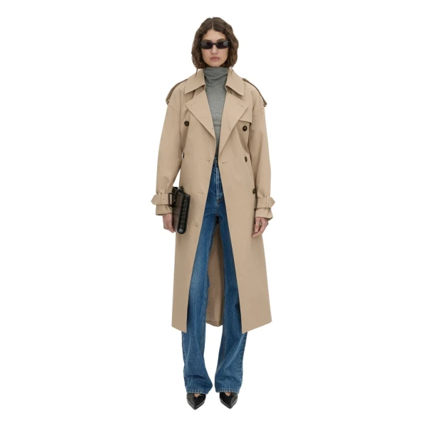 Camilla and Marc Evans Classic Trench Coat in Sand