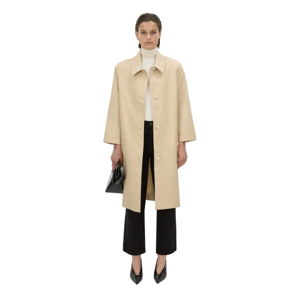 Camilla and Marc Florent Car Coat in Latte