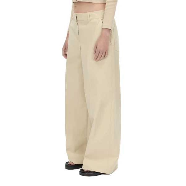 Camilla and Marc Florent Man Style Pant in Latte