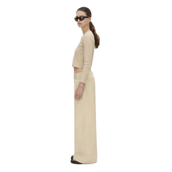 Camilla and Marc Florent Man Style Pant in Latte