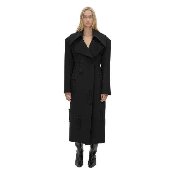 Camilla and Marc Helix Coat in Black