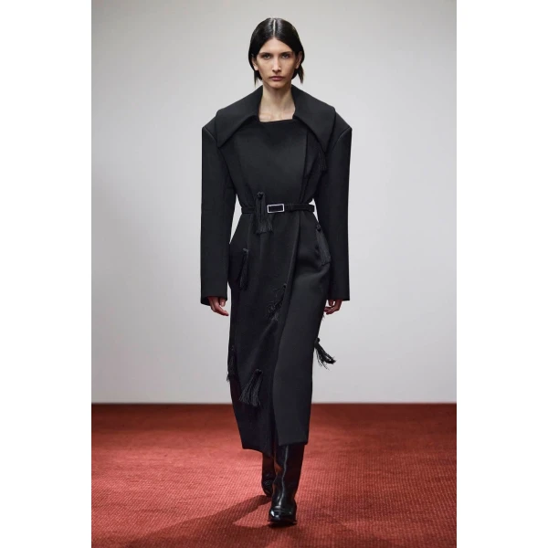 Camilla and Marc Helix Coat in Black