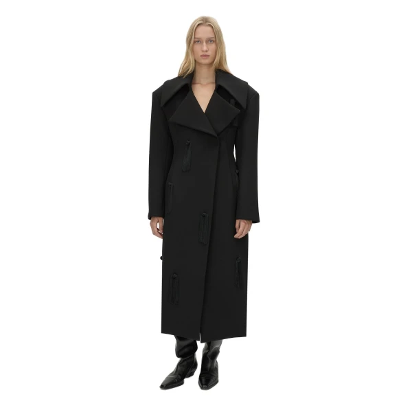 Camilla and Marc Helix Coat in Black
