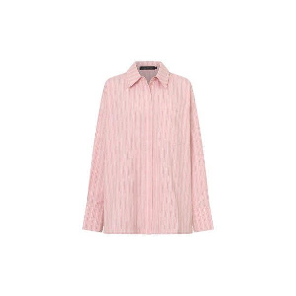 Camilla and Marc Jenie Stripe Shirt in Light Rose Stripe | Tops | Luxury Shoes 