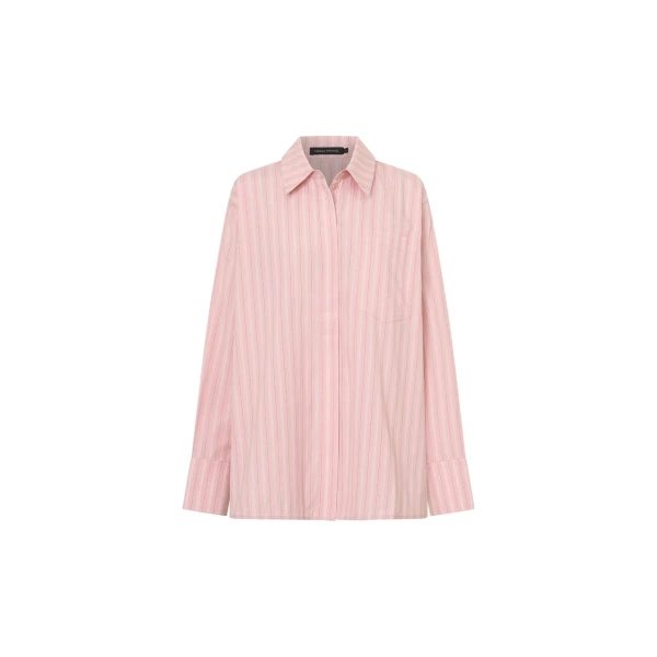 Jenie Stripe Shirt in Light Rose Stripe