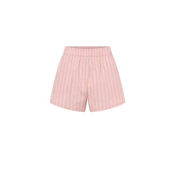 Jenie Stripe Short in Light Rose Stripe