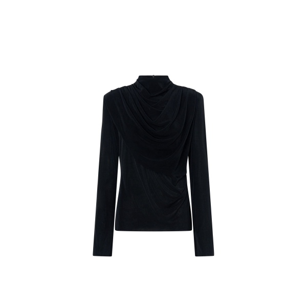 Camilla and Marc Katerina Long Sleeve Top in Black | Tops | Luxury Shoes 