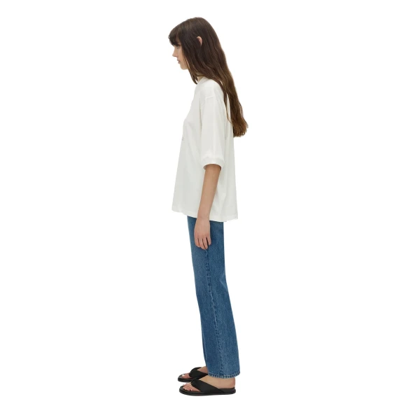 Camilla and Marc Larissa Logo Tee in Soft White