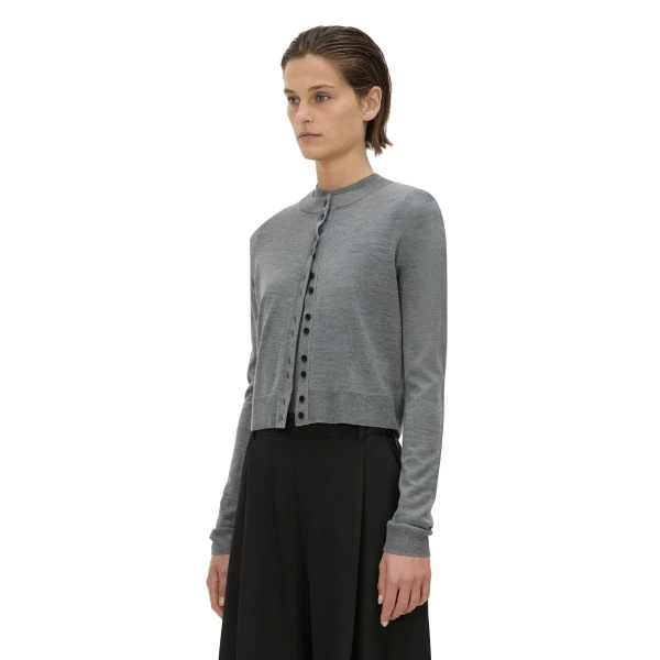 Camilla and Marc Leona Knit Cardigan in Charcoal Marle