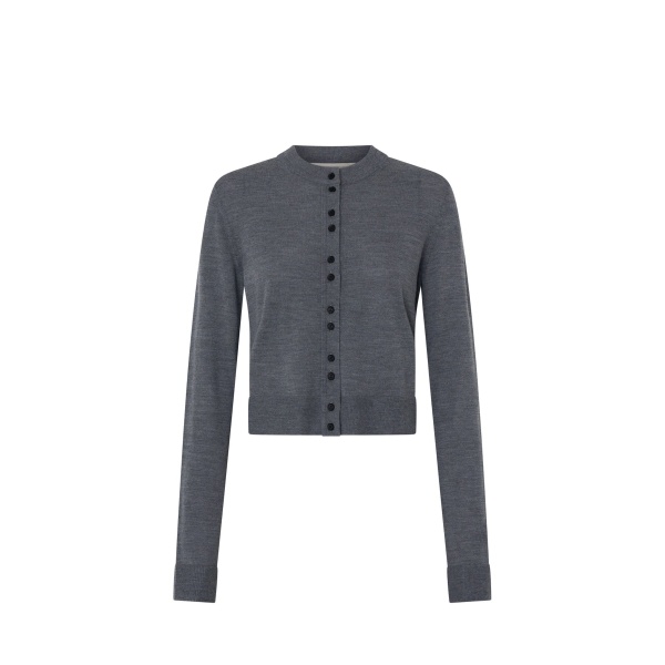 Camilla and Marc Leona Knit Cardigan in Charcoal Marle | Knitwear | Luxury Shoes 