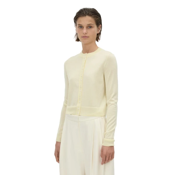 Camilla and Marc Leona Knit Cardigan in Soft Lemon