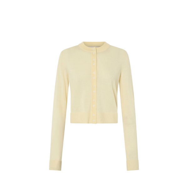 Camilla and Marc Leona Knit Cardigan in Soft Lemon | Knitwear | Luxury Shoes 