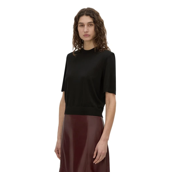 Camilla and Marc Leona Knit T-Shirt in Black
