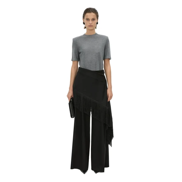 Camilla and Marc Leona Knit T-Shirt in Charcoal Marle