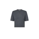 Camilla and Marc Leona Knit T-Shirt in Charcoal Marle | Knitwear | Luxury Shoes 