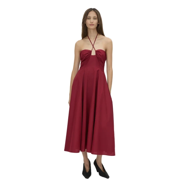 Camilla and Marc Lira Midi Dress in Raspberry