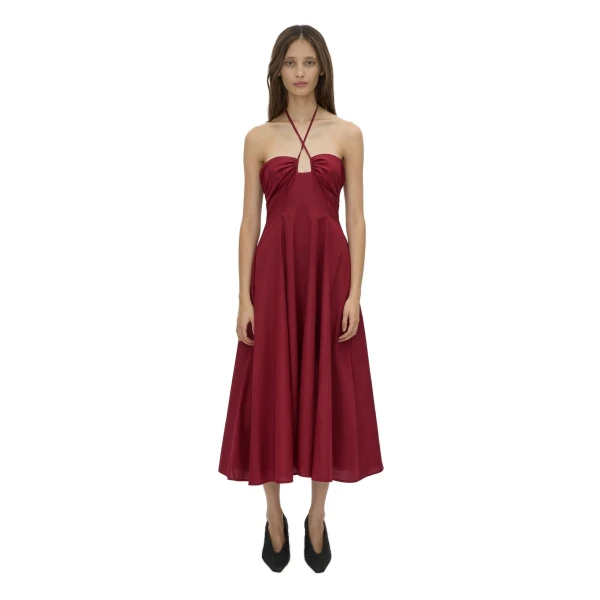 Camilla and Marc Lira Midi Dress in Raspberry