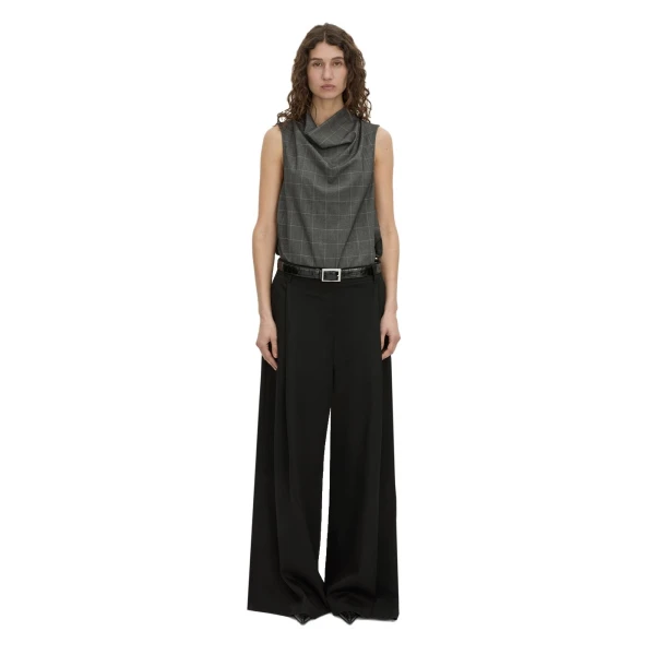 Camilla and Marc Lourdes Check Shell Top in Grey