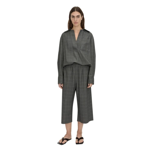 Camilla and Marc Lourdes Check Soft Culotte in Grey