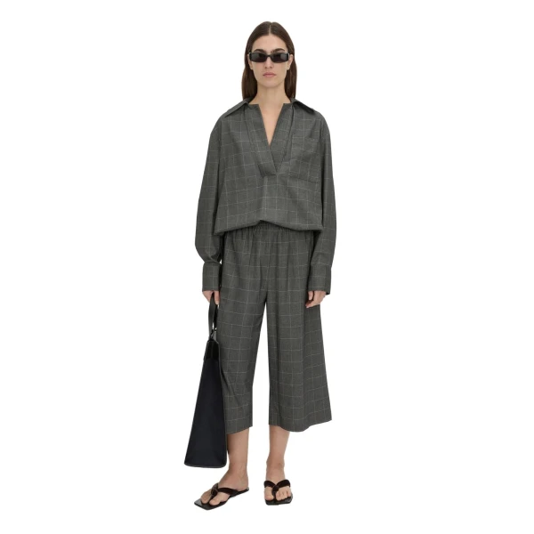 Camilla and Marc Lourdes Check Soft Culotte in Grey