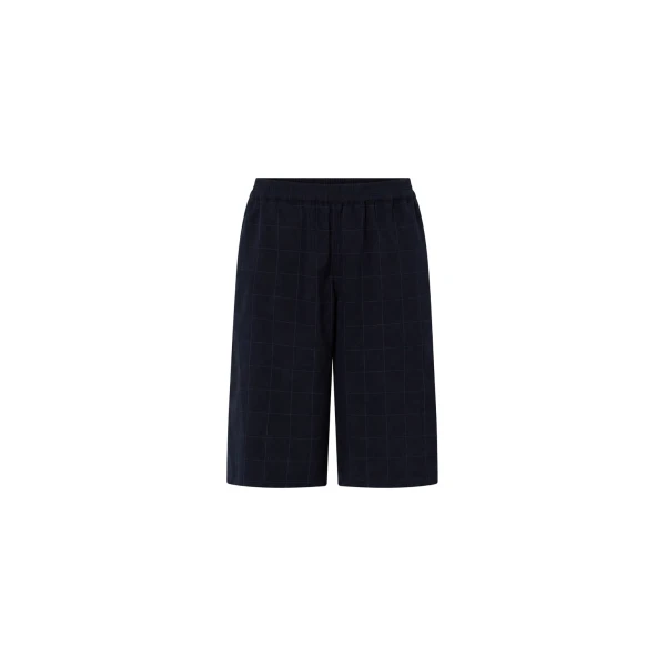 Camilla and Marc Lourdes Check Soft Short in Navy | Shorts | Luxury Shoes 