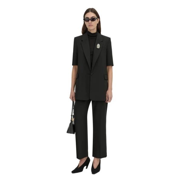 Camilla and Marc Mackinley Short Sleeve Blazer in Black
