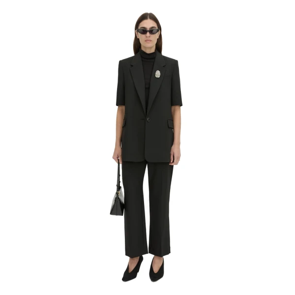 Camilla and Marc Mackinley Short Sleeve Blazer in Black