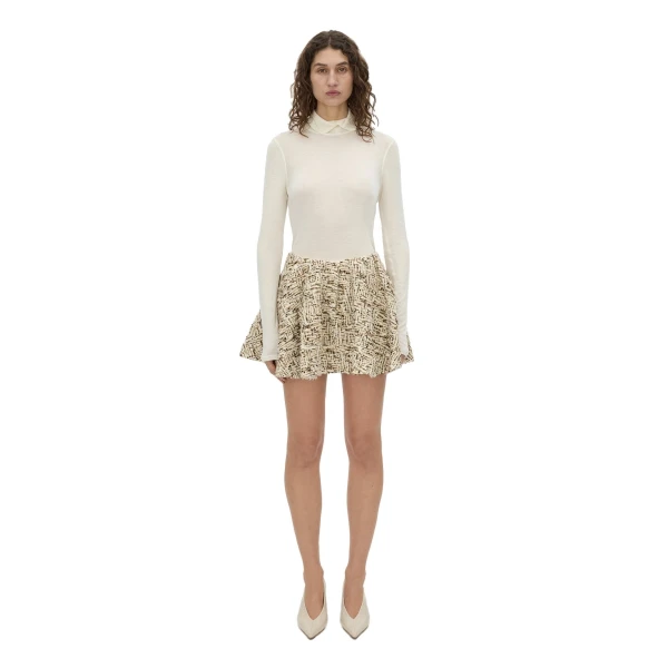 Camilla and Marc Manara Mini Skirt in Tan Multi