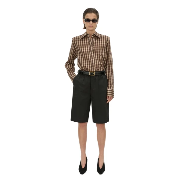 Camilla and Marc Mannix Shirt in Chocolate Check