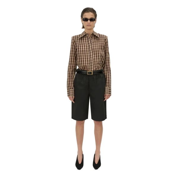 Camilla and Marc Mannix Shirt in Chocolate Check