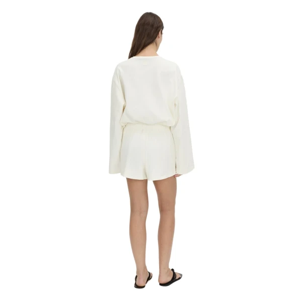 Camilla and Marc Maris Button Front Mini Short in Soft White